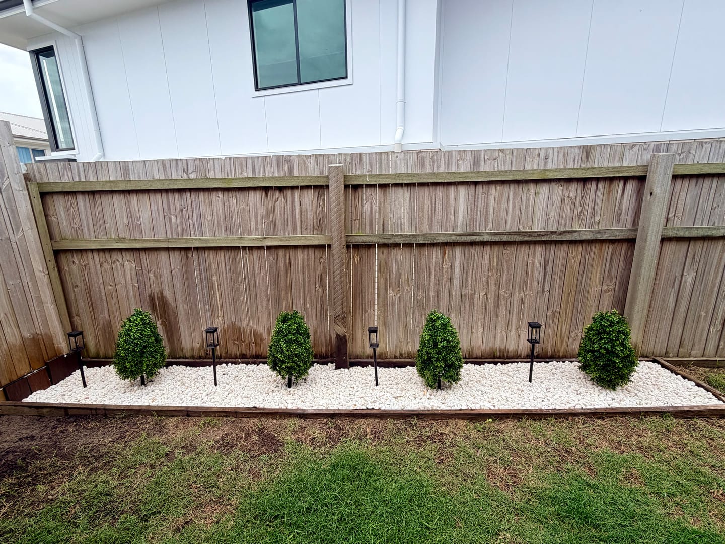 Customer photo review of Artificial Topiary with Ground Spike 75cm x 40cm - UV Protected Plant