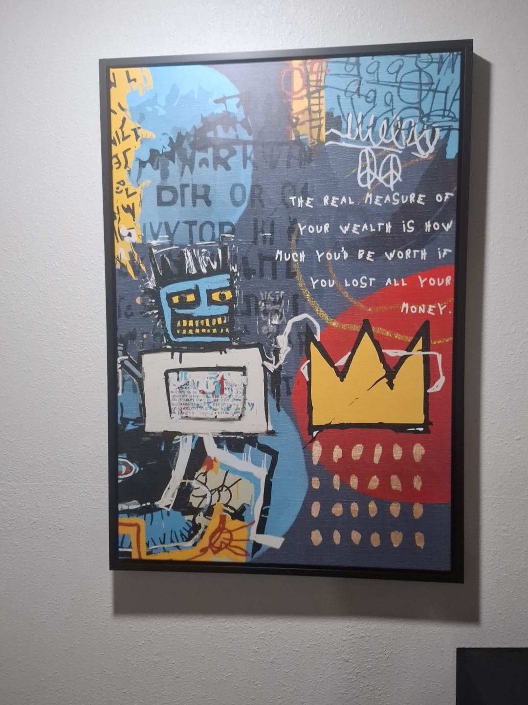 Customer photo review of Diamond In The Rough - Basquiat Style