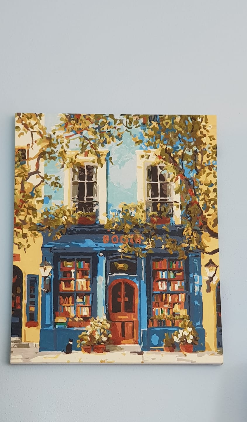 Customer photo review of Malen nach Zahlen - Die blaue Buchhandlung