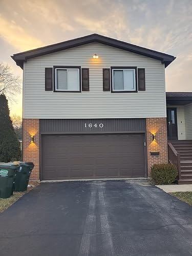 Customer photo review of Up Down Wall Light | Curved LED Aluminum & Glass Sconce, 4 Sizes | IP54 Weather-Resistant, Black or Gold