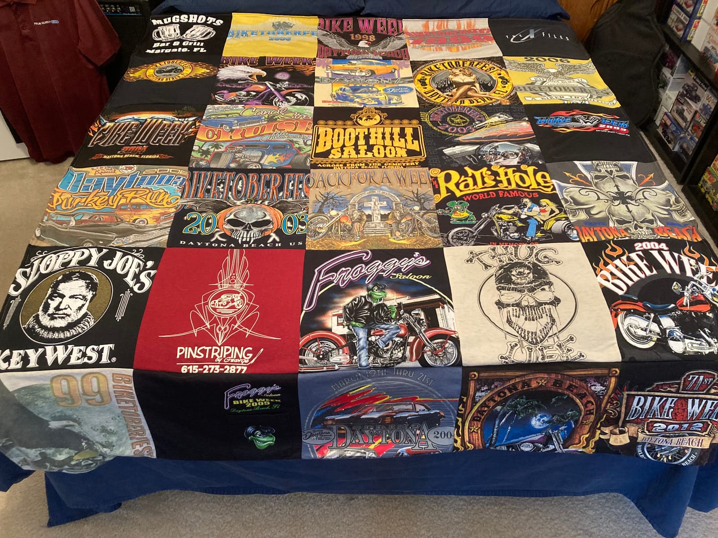 Customer photo review of Project Repat T-Shirt Quilt
