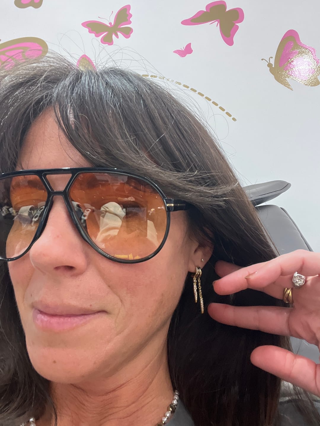 Customer photo review of Rio Illusion Earrings