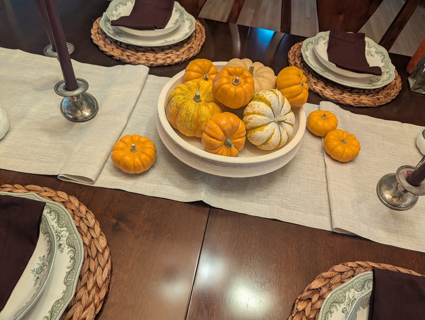 Customer photo review of Athena Table Runner