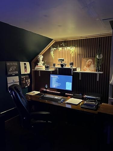 Customer photo review of Wireless Picture Light | 12.6 in Black LED Bar on a 360° Gooseneck | Remote Dimming, 3 Light Colors, Single or Pair