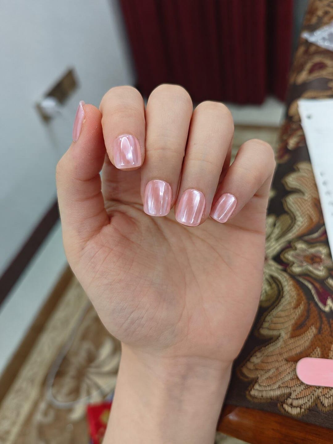 Customer photo review of Glazed Donut | Short Squoval