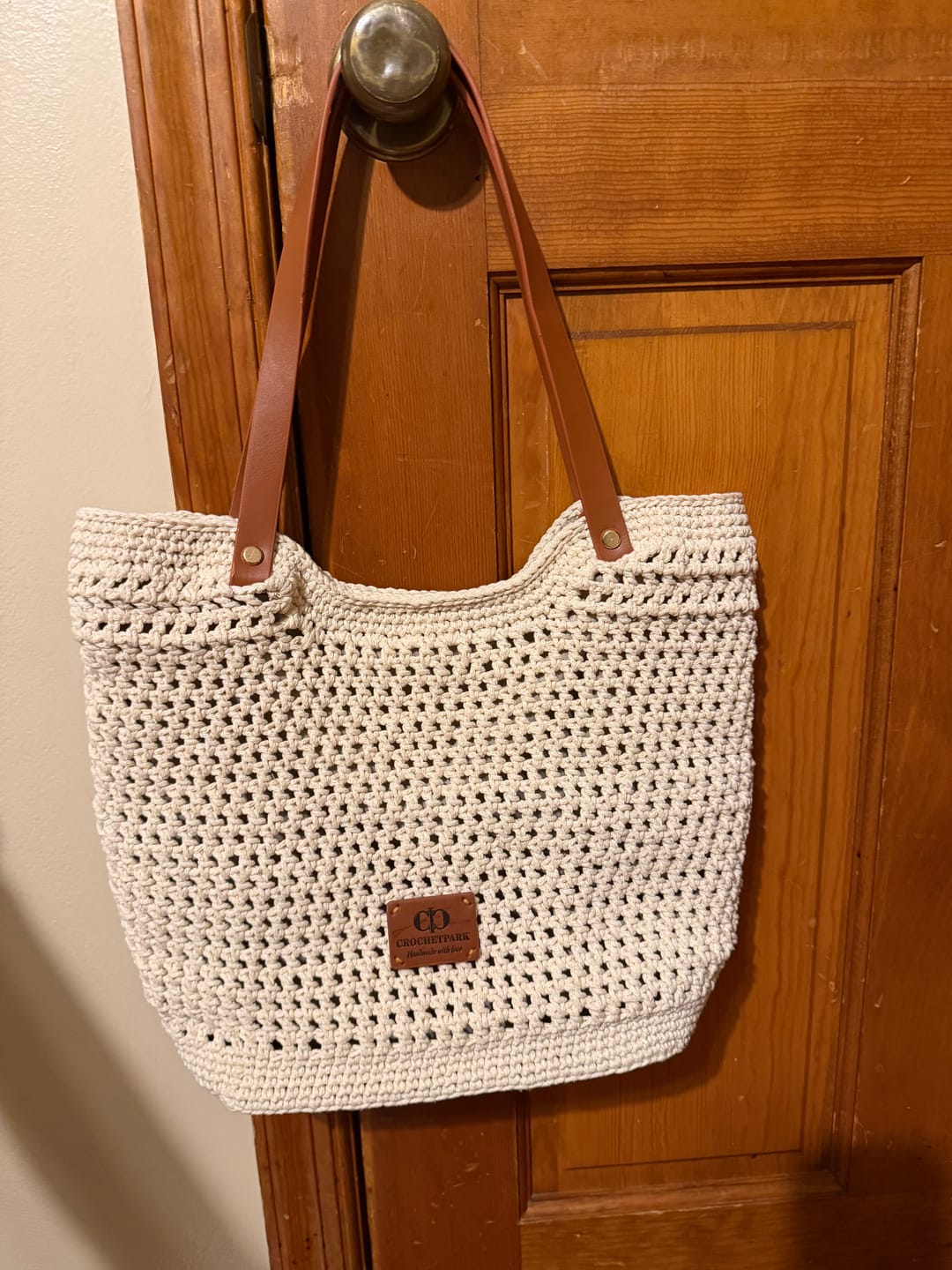 Customer photo review of Sunny Beach Tote crochet kit