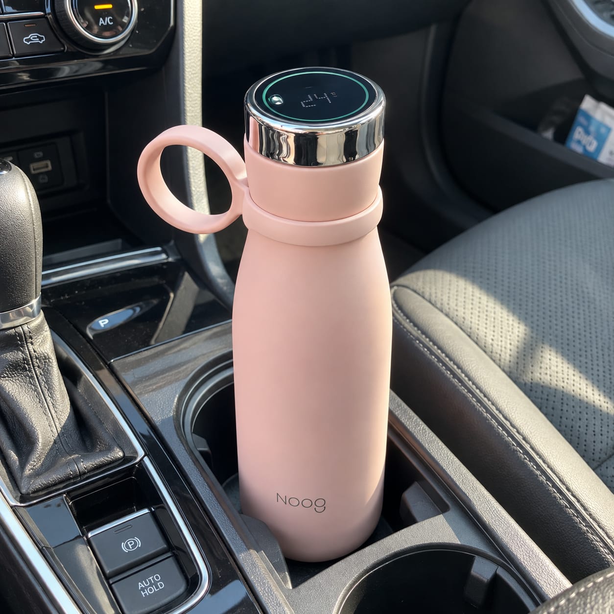Customer photo review of Termo Térmico Inteligente con Pantalla Táctil y Alarmas de Hidratación de 400 ml en Acero Inoxidable