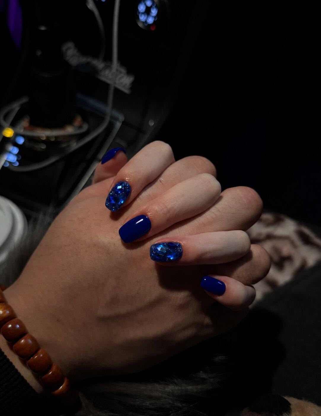 Customer photo review of Cobalt Treasure | Short Squoval