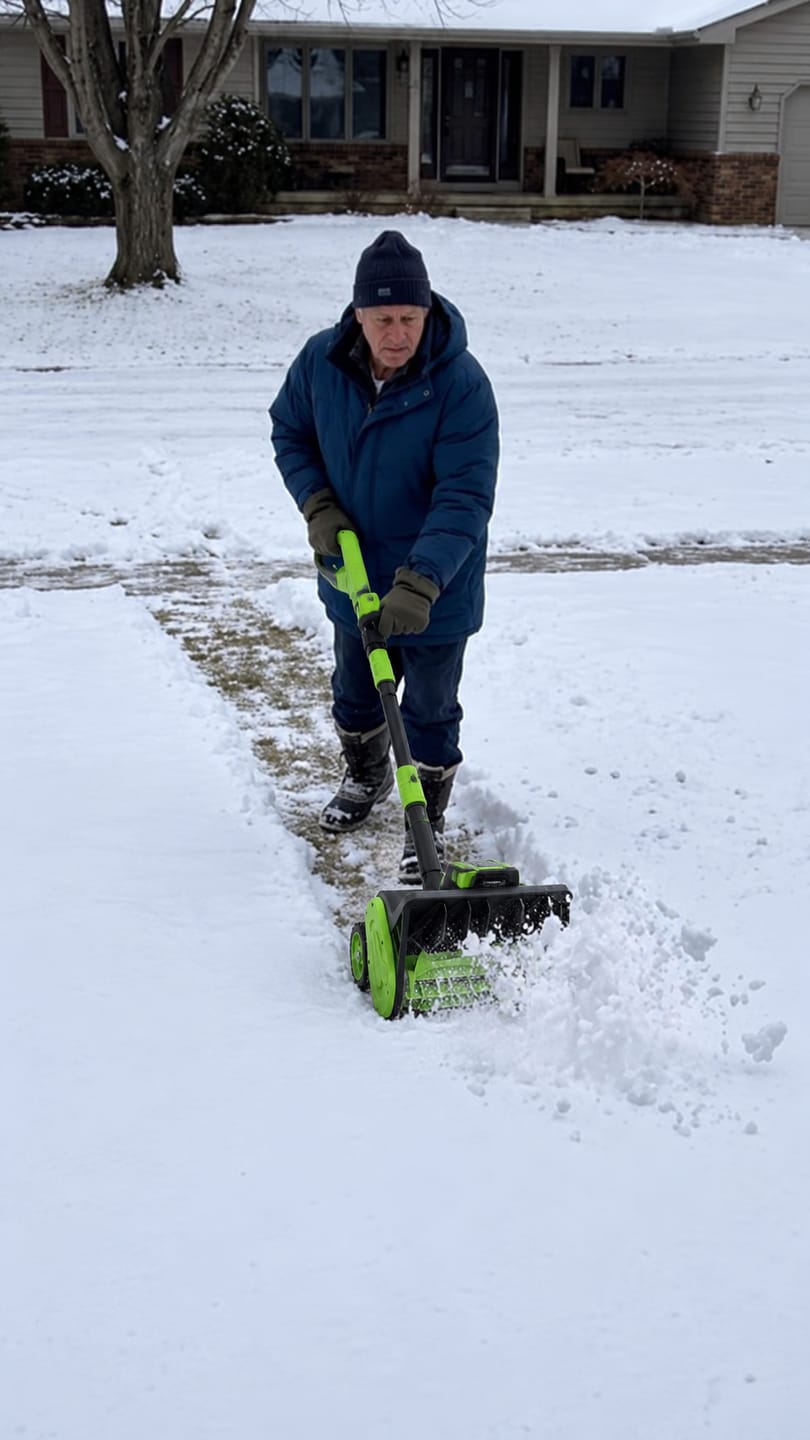 Customer photo review of Electric Snow Shovel