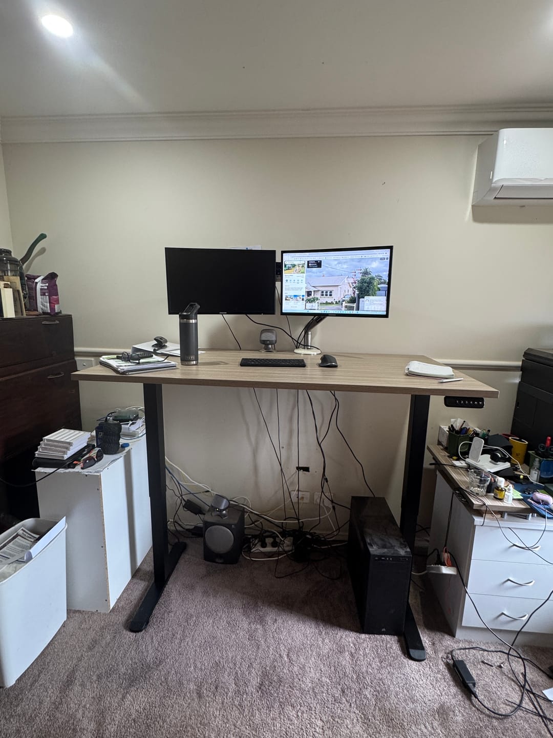 Customer photo review of Motorised Standing Desk Frame Dual Motor