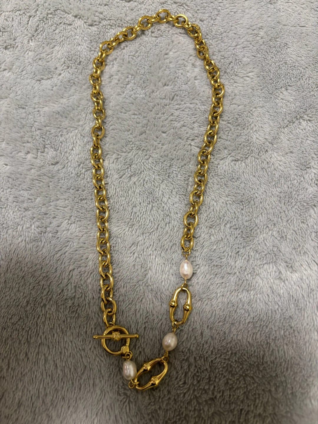 Customer photo review of Golden Shoreline Necklace