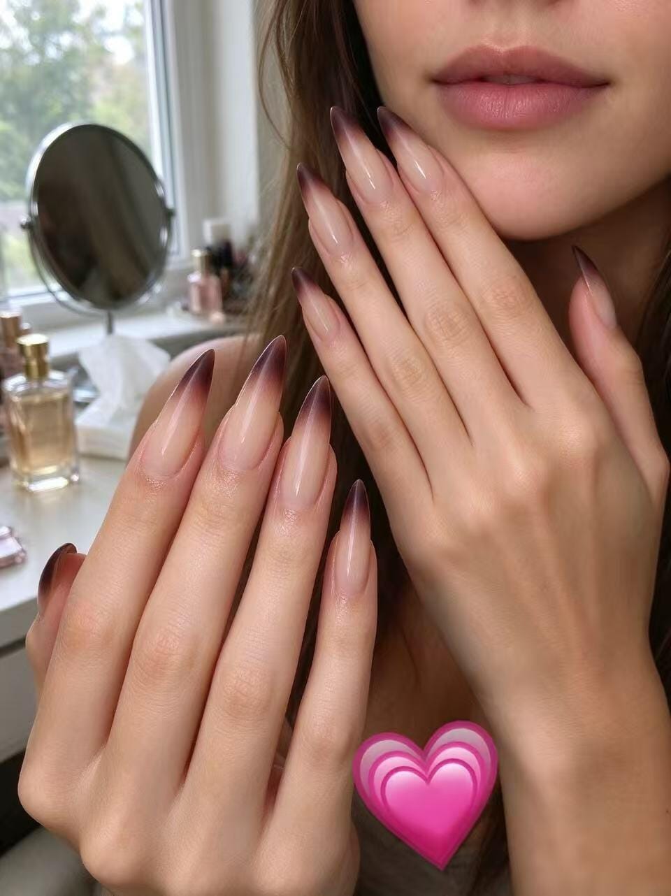Customer photo review of Burgundy Eclipse | Extra-Long Stiletto