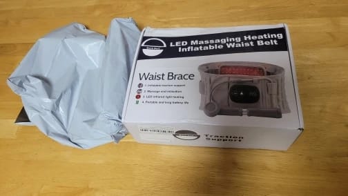 Customer photo review of Fascia Riscaldante Massaggiante Lombare DolorOff