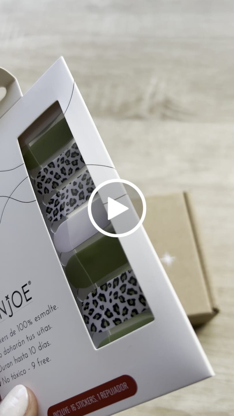 Customer video review of Animal Print Verde | Stickers de Esmalte