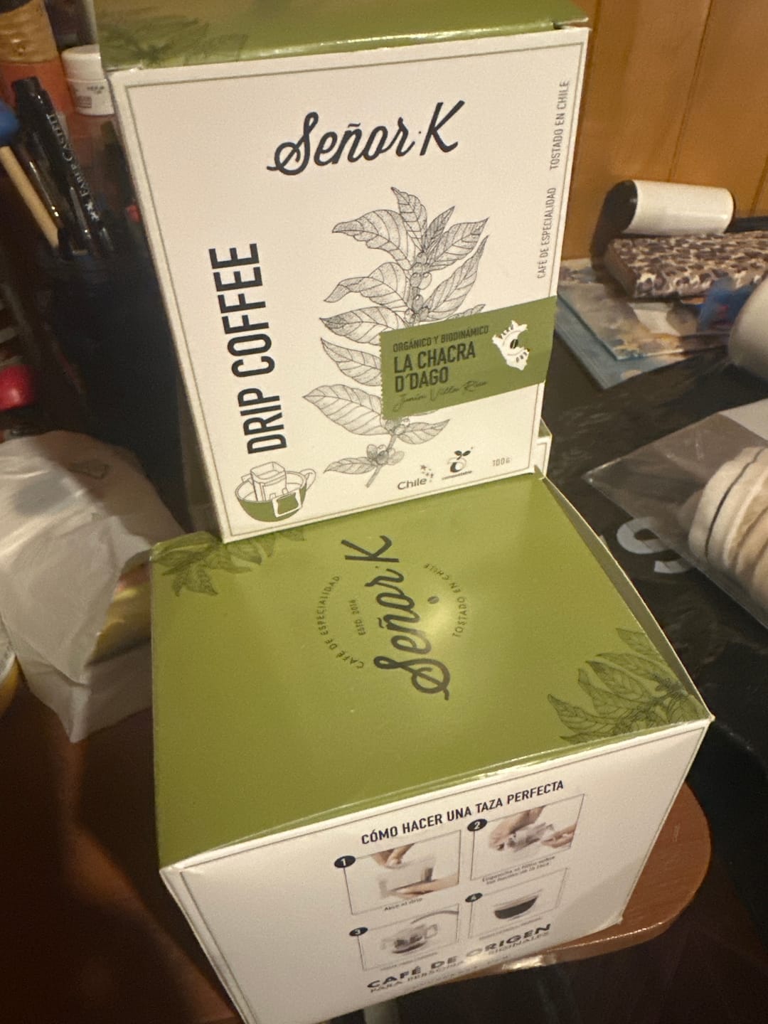 Customer photo review of Drip Coffee | Perú | Orgánico La Chacra D'Dago 10 unidades