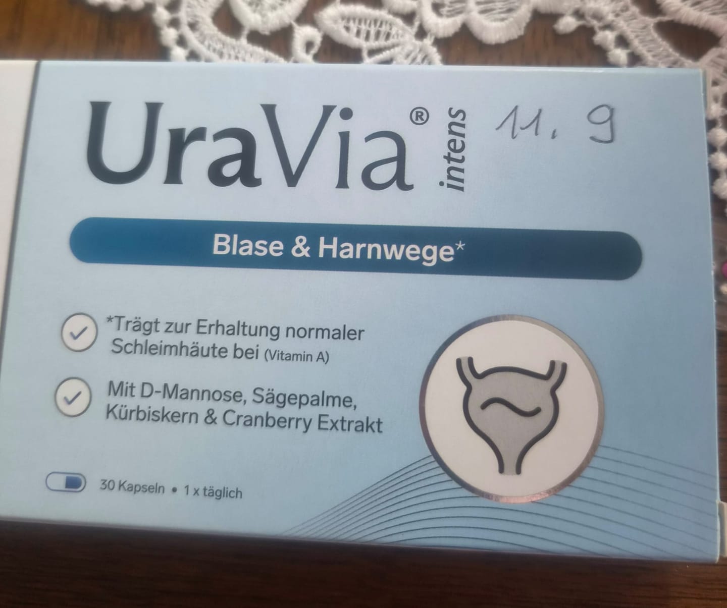Customer photo review of UraVia® intens – Blase & Harnwege