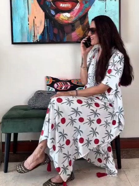 Customer photo review of Wild Bloom Kaftan Kurta