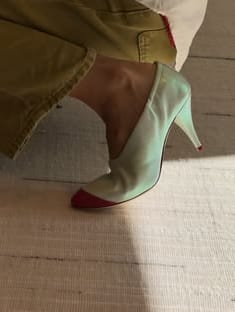 Customer photo review of Chanel 2026 Pumps 85mm In Lambskin 781027