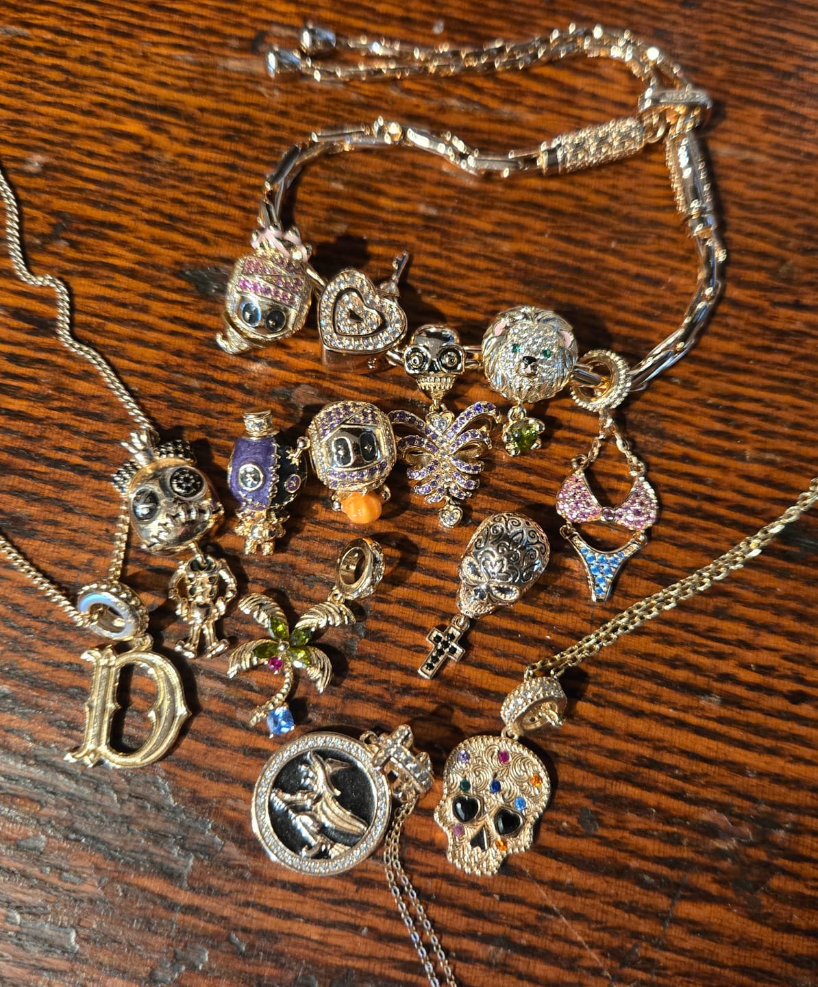 Customer photo review of Lock your Love Tarnish-resistant Silver Charms In 14K Gold Plated