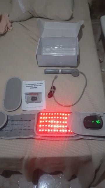 Customer photo review of Fascia Riscaldante Massaggiante Lombare DolorOff