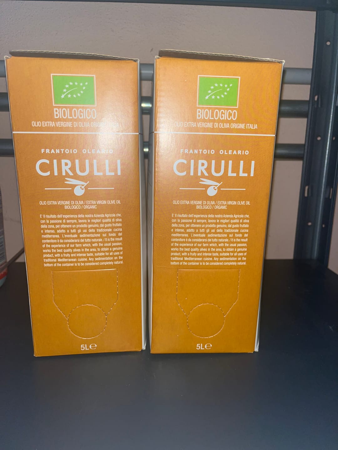 Customer photo review of Bag in box di olio extravergine Biologico • 5 Litri