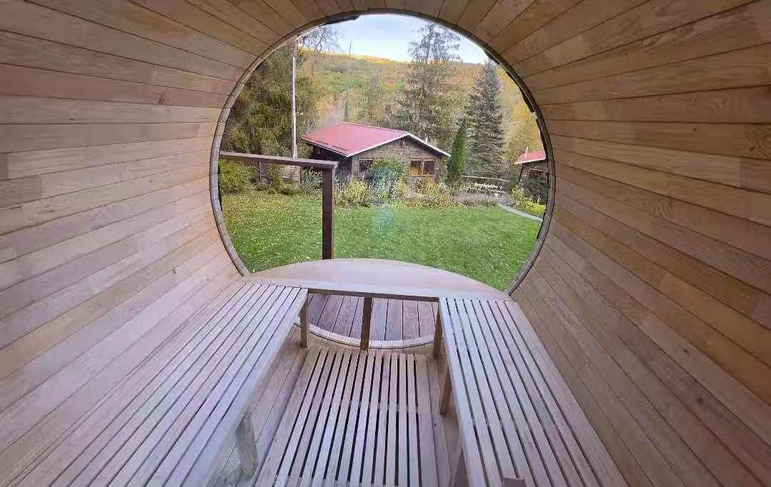 Customer photo review of SAUNAONES® Barrel Sauna Serenity Nature Air 4