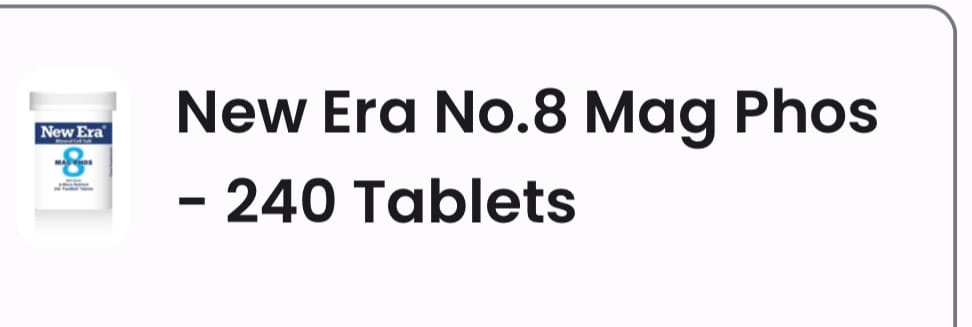 Customer photo review of New Era No.8 Mag Phos - 240 Tablets