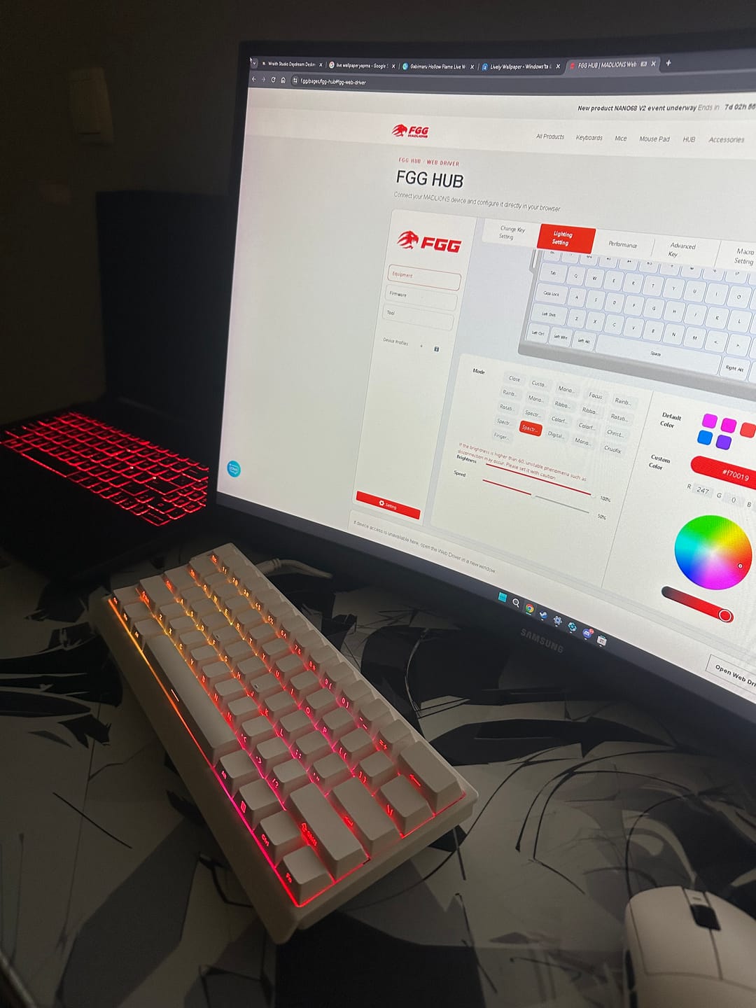Customer photo review of FGG Madlions MAD60/68 Klavye (Manyetik Switch / HE)