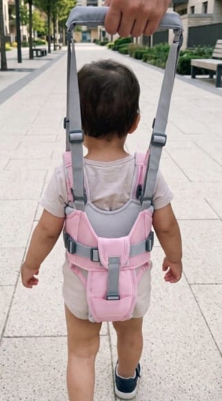 Customer photo review of Baby Walking Harness – No More Back Pain