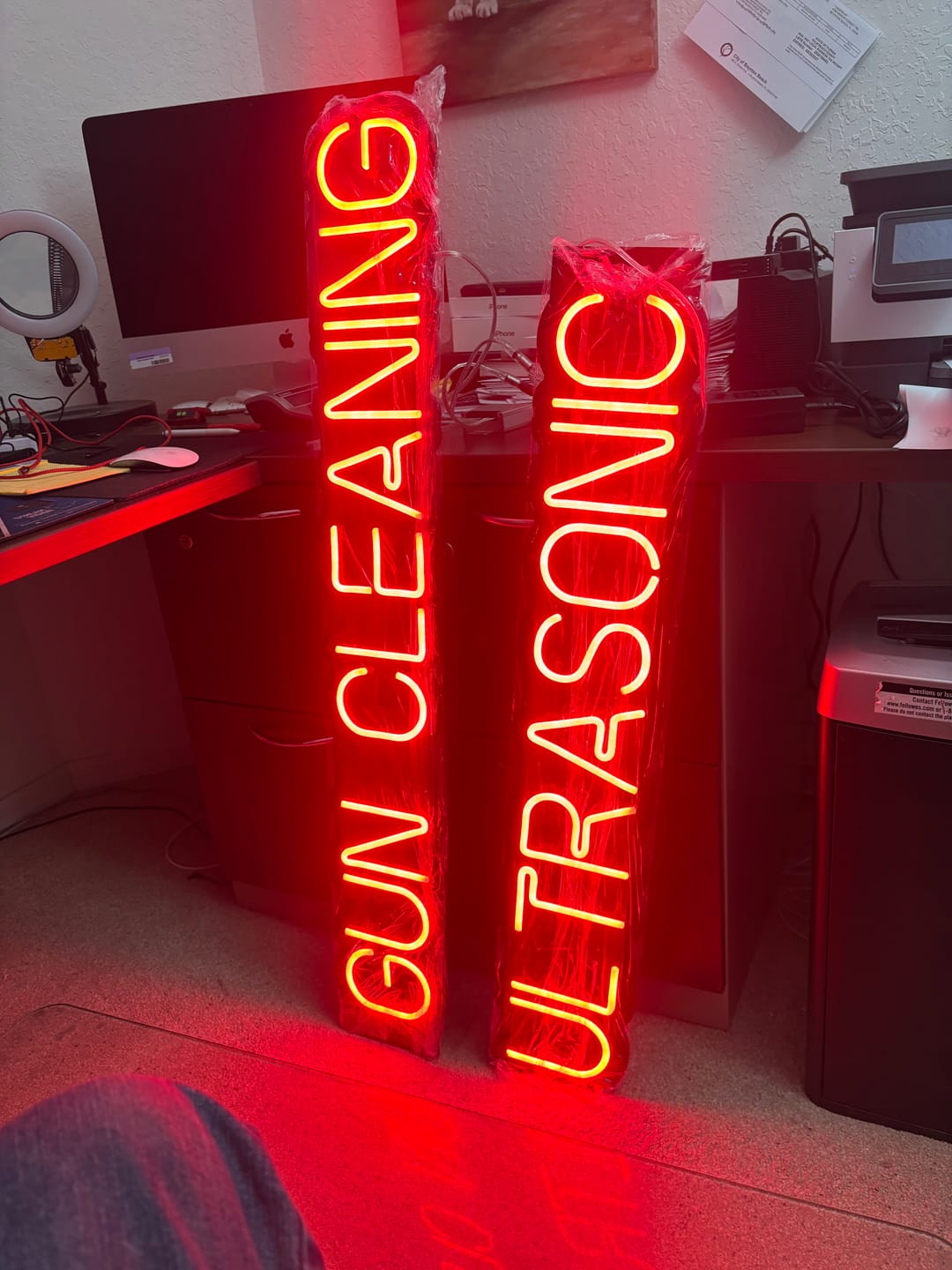 Customer photo review of Custom Neon: ULTRASONIC GUN...