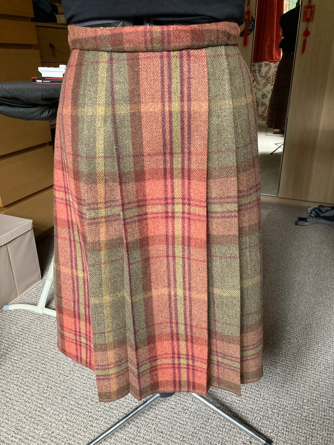 Customer photo review of Tartan Wool Touch Fabric