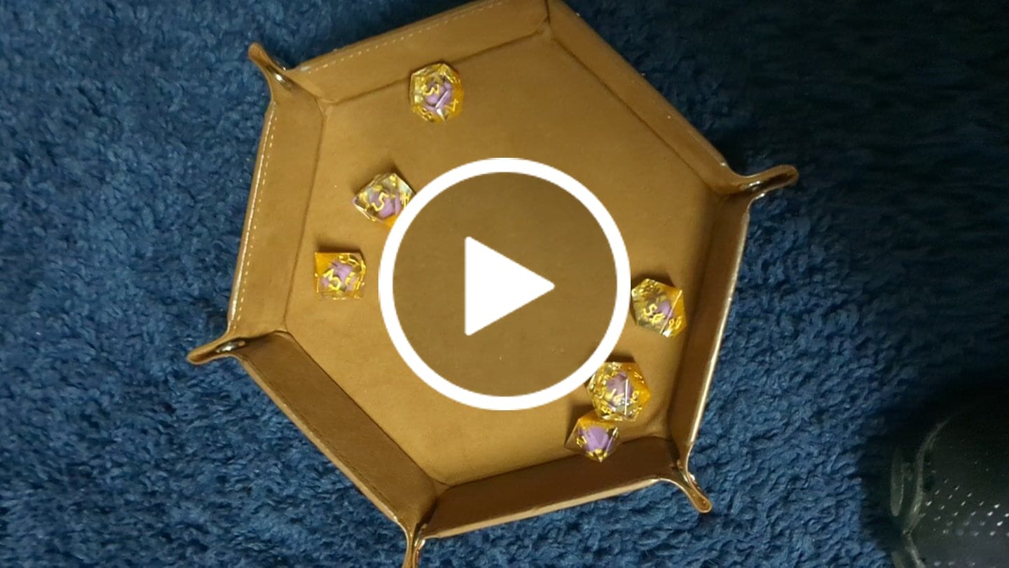 Customer video review of PRE-ORDER || SMARSH Sharp-Edged Resin Dice Set | Tales From the Stinky Dragon x MMG