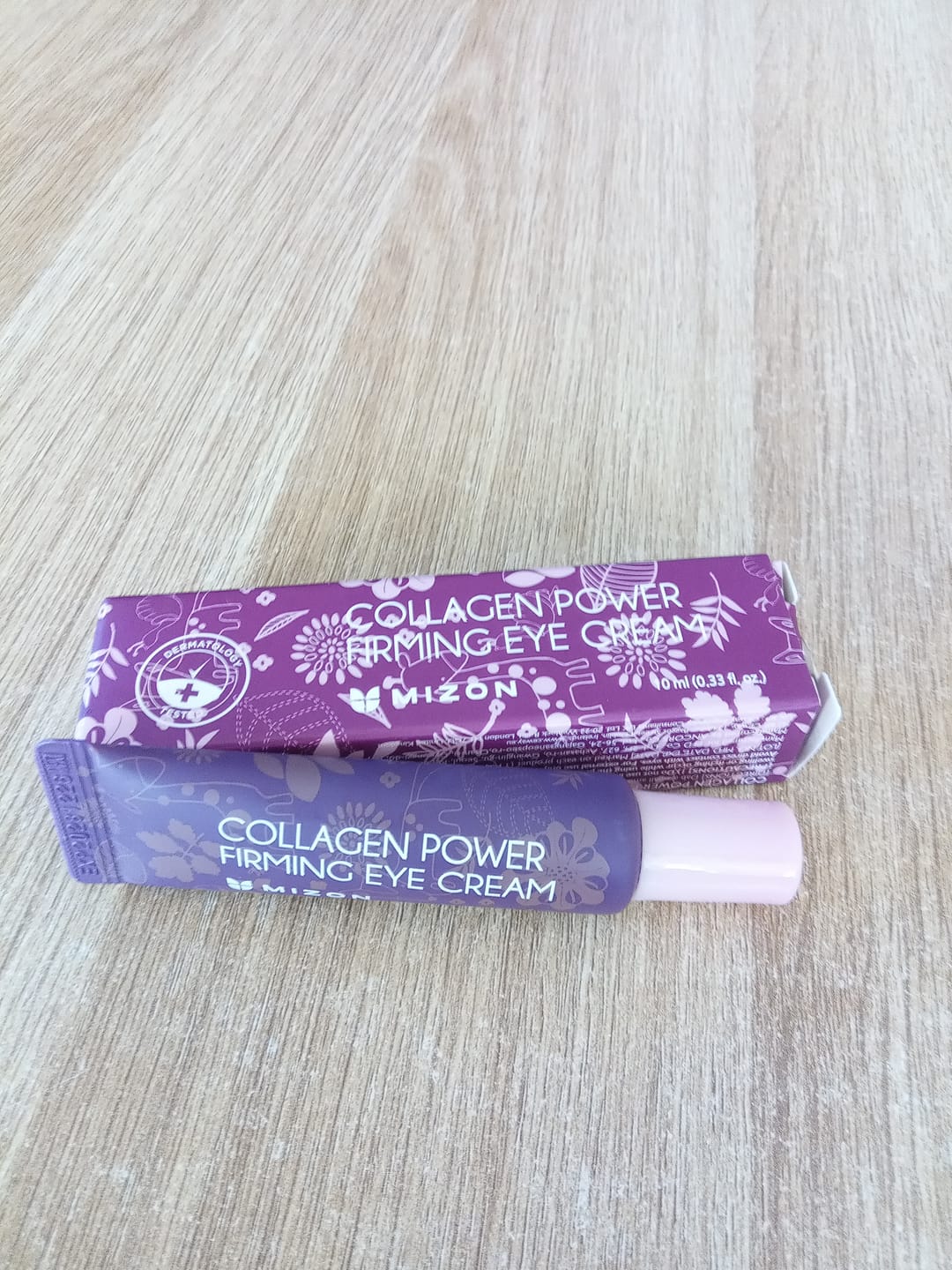 Customer photo review of Mizon Collagen Power Firming Eye Cream - stangrinamasis paakių kremas su jūriniu kolagenu, 10 ml