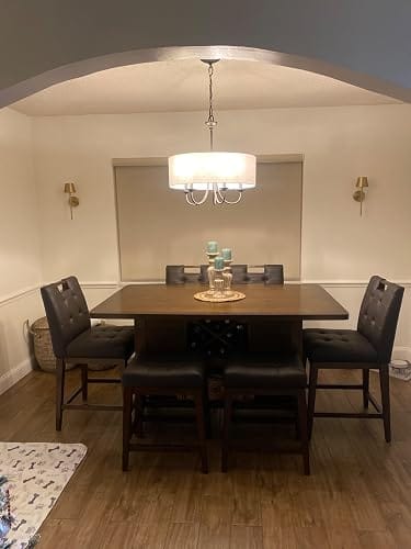 Customer photo review of Rechargeable Wall Sconces | Metal Cone Shade, 5200mAh, USB-C | Touch & Remote Dimming, 3 Colors, Set of 2 or 4