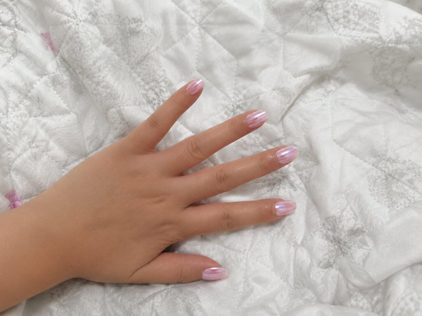 Customer photo review of Glazed Donut | Short Squoval