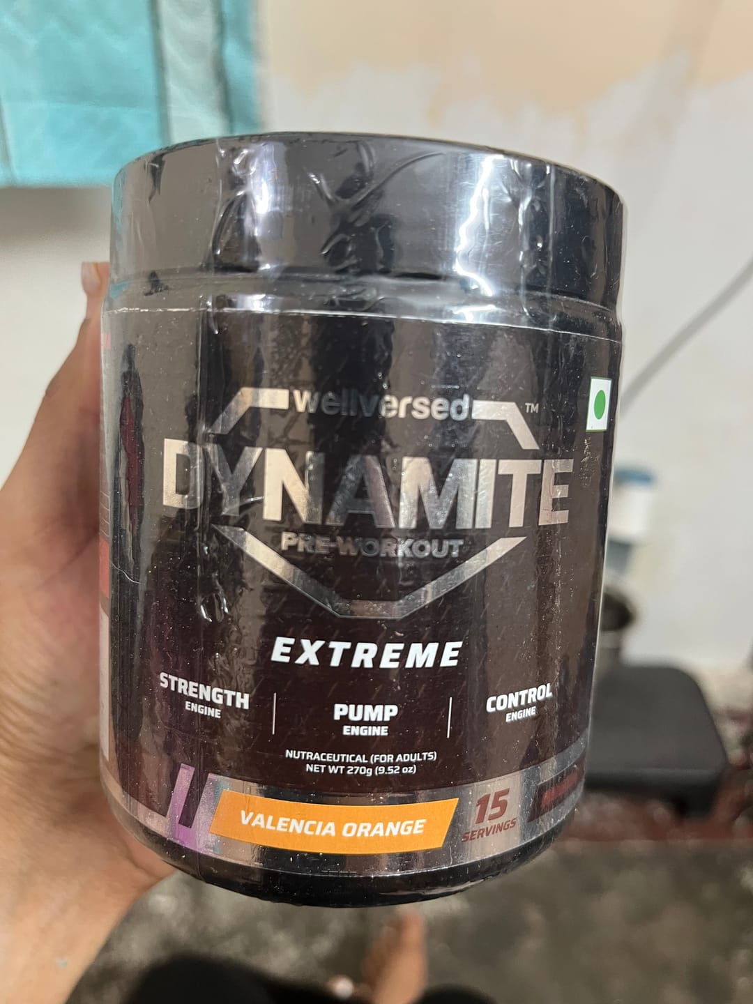 Customer photo review of Dynamite Pre-Workout EXTREME (270g, 15 Servings) | Valencia Orange