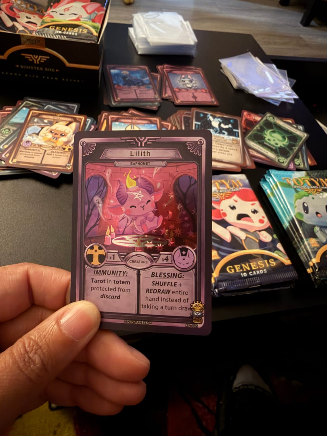 Customer photo review of TOTYM Trading Card Game | Genesis Base Set - 1st Edition