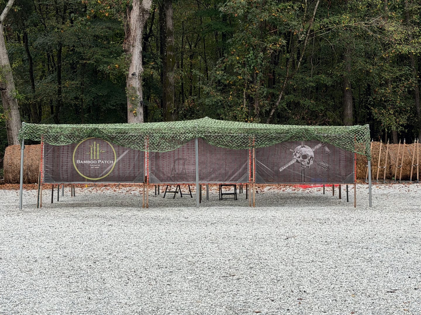 Customer photo review of Woodland Camo Netting Sun Shade