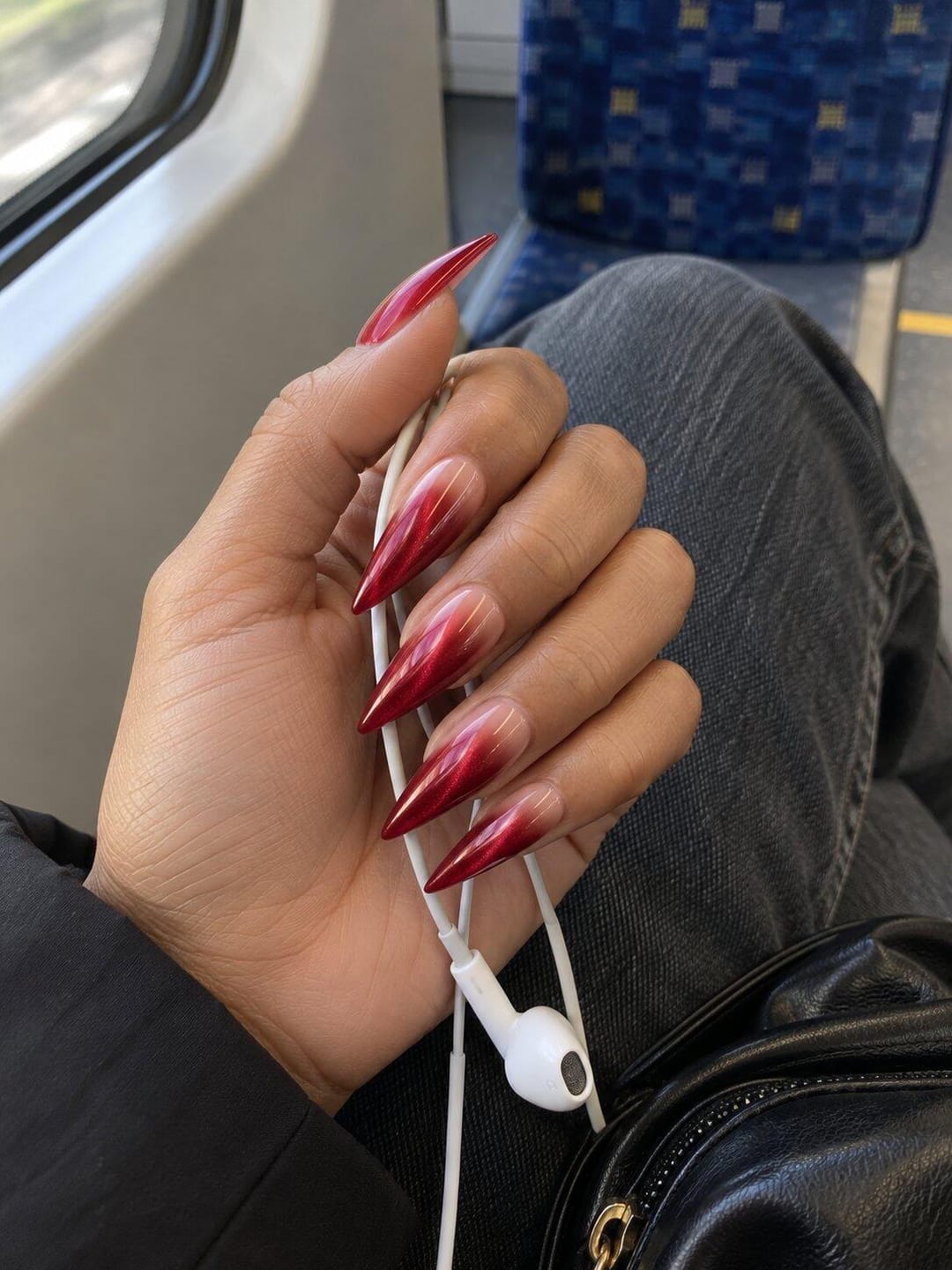 Customer photo review of Ruby Veil  | Long Stiletto
