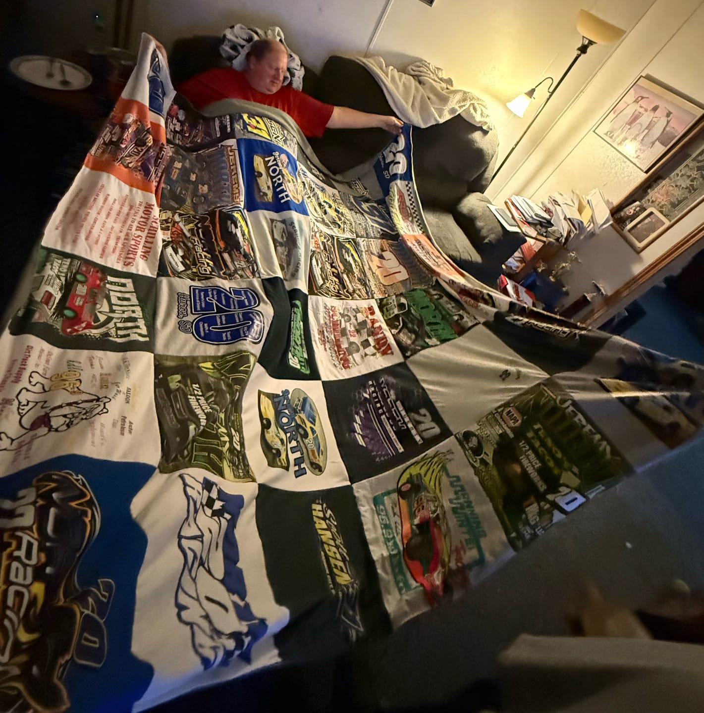 Customer photo review of Project Repat T-Shirt Quilt