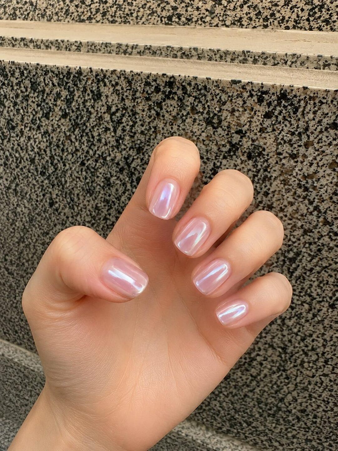 Customer photo review of Glazed Donut | Short Squoval