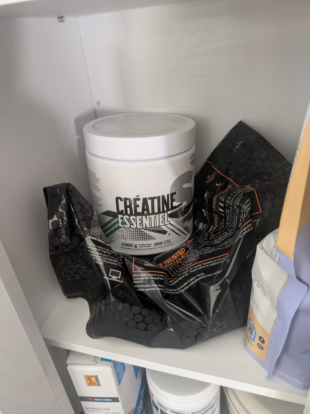 Customer photo review of Shop Santé - Essentiel Créatine - 1kg