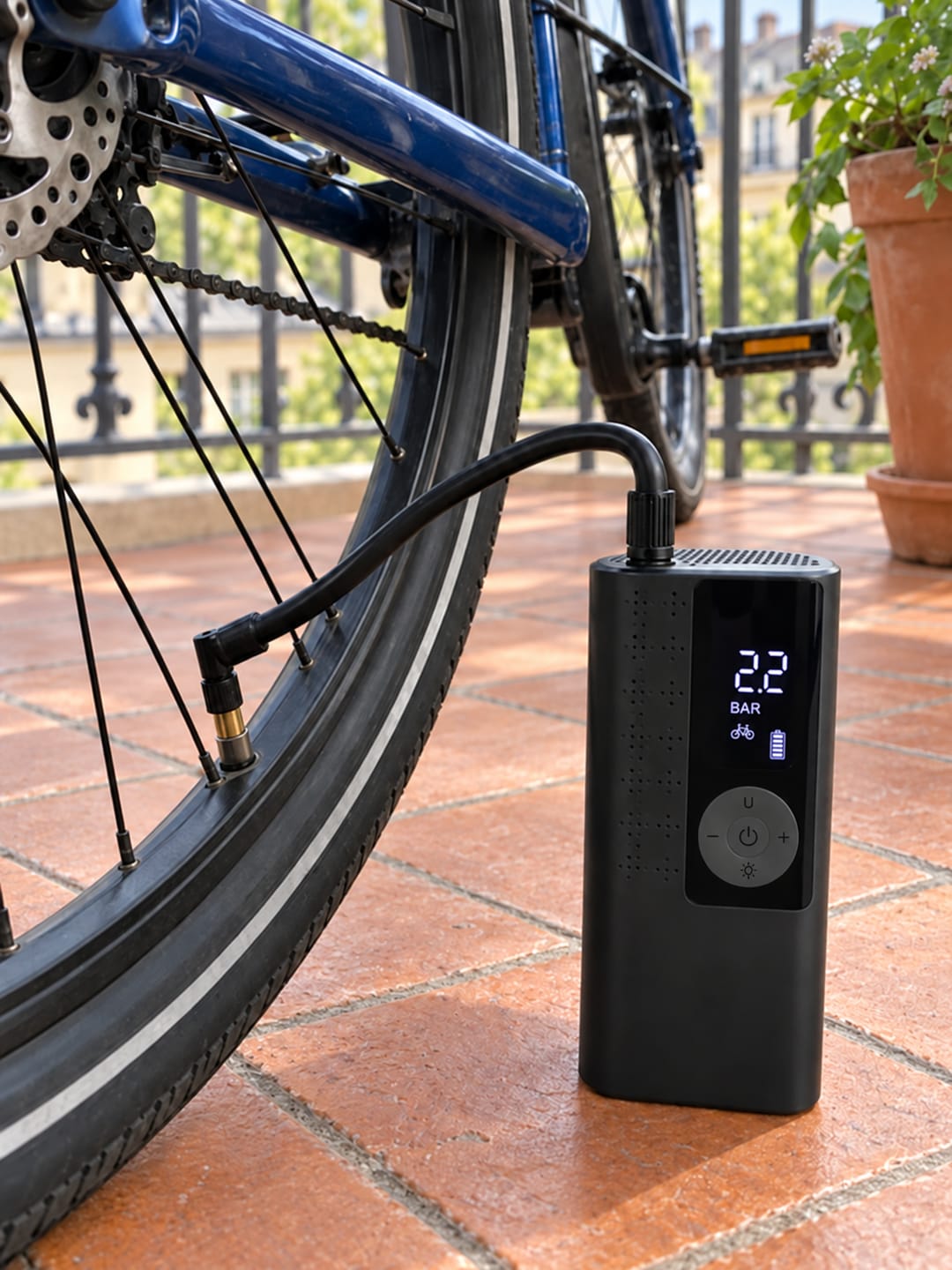 Customer photo review of AirRove Gonfleur de pneu voiture sans fil