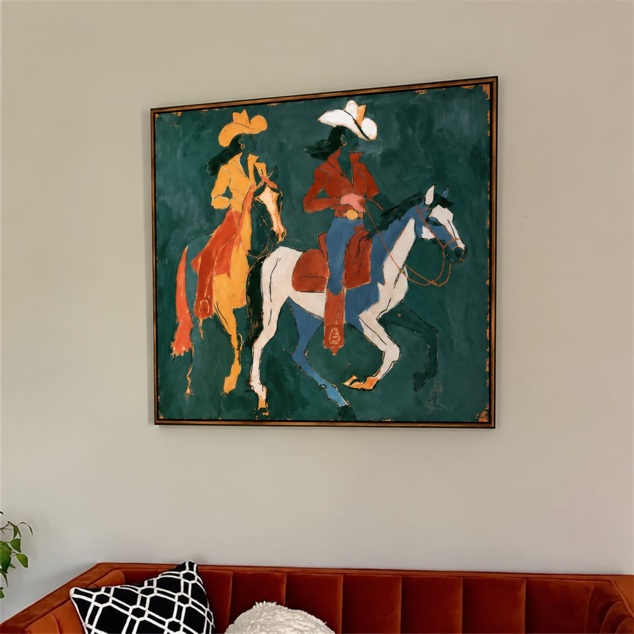 Customer photo review of Twin Trail-Cowgirl Riders Painting