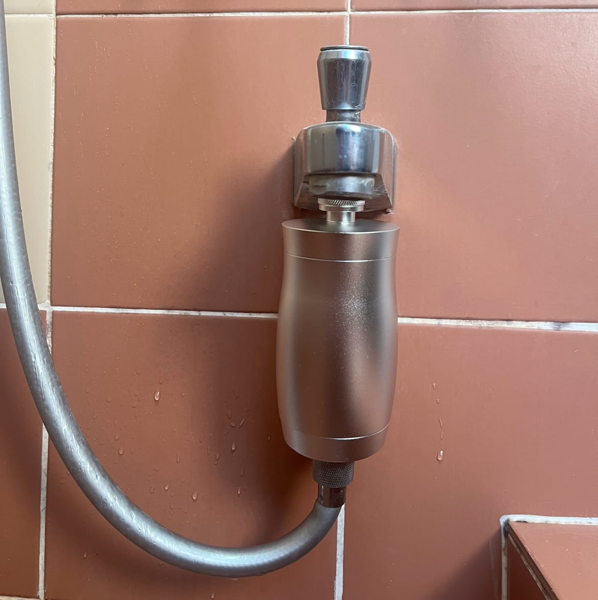 Customer photo review of Aquora Shower Filter