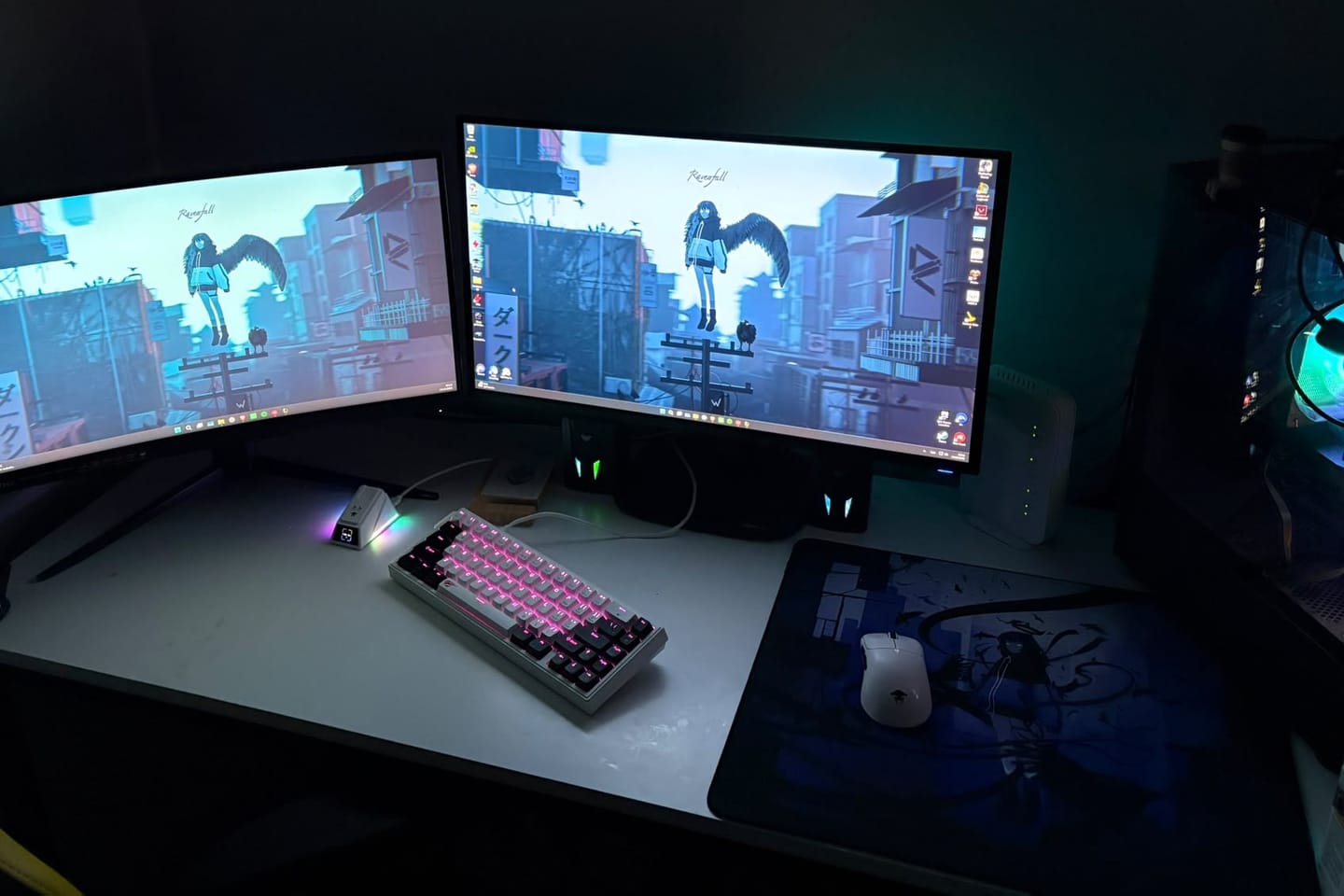 Customer photo review of Wraith Ace Series [Ravenfall] Limited Edition Poron Mousepad