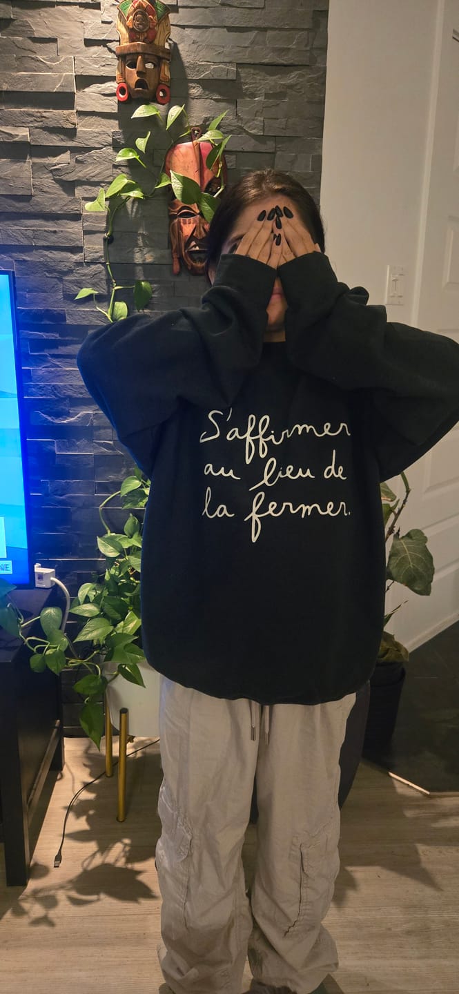 Customer photo review of Sweatshirt S'affirmer