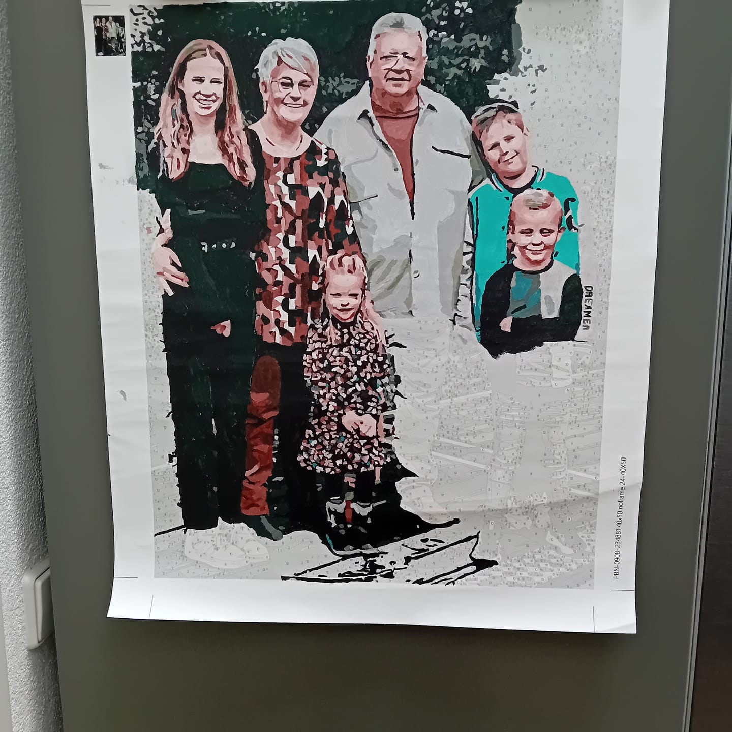 Customer photo review of Eigen Foto | Schilderen op nummer