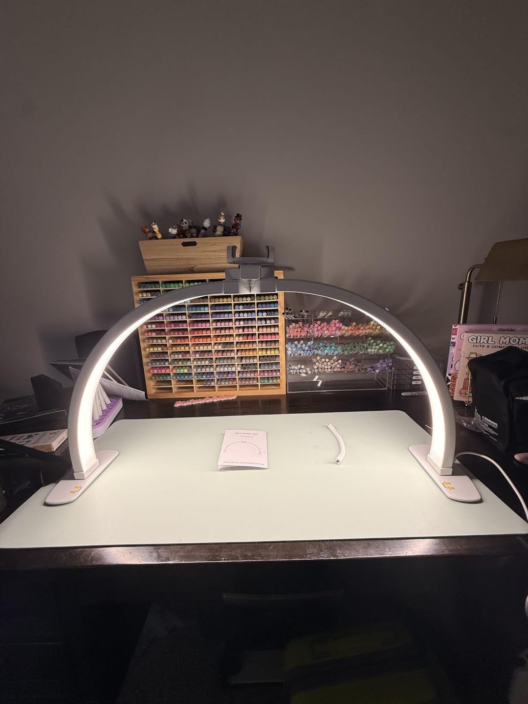 Customer photo review of LED Desk Lamp | Dimmable with Adjustable Color Temperature | 16.5 in Metal, USB Powered, 3 Colors