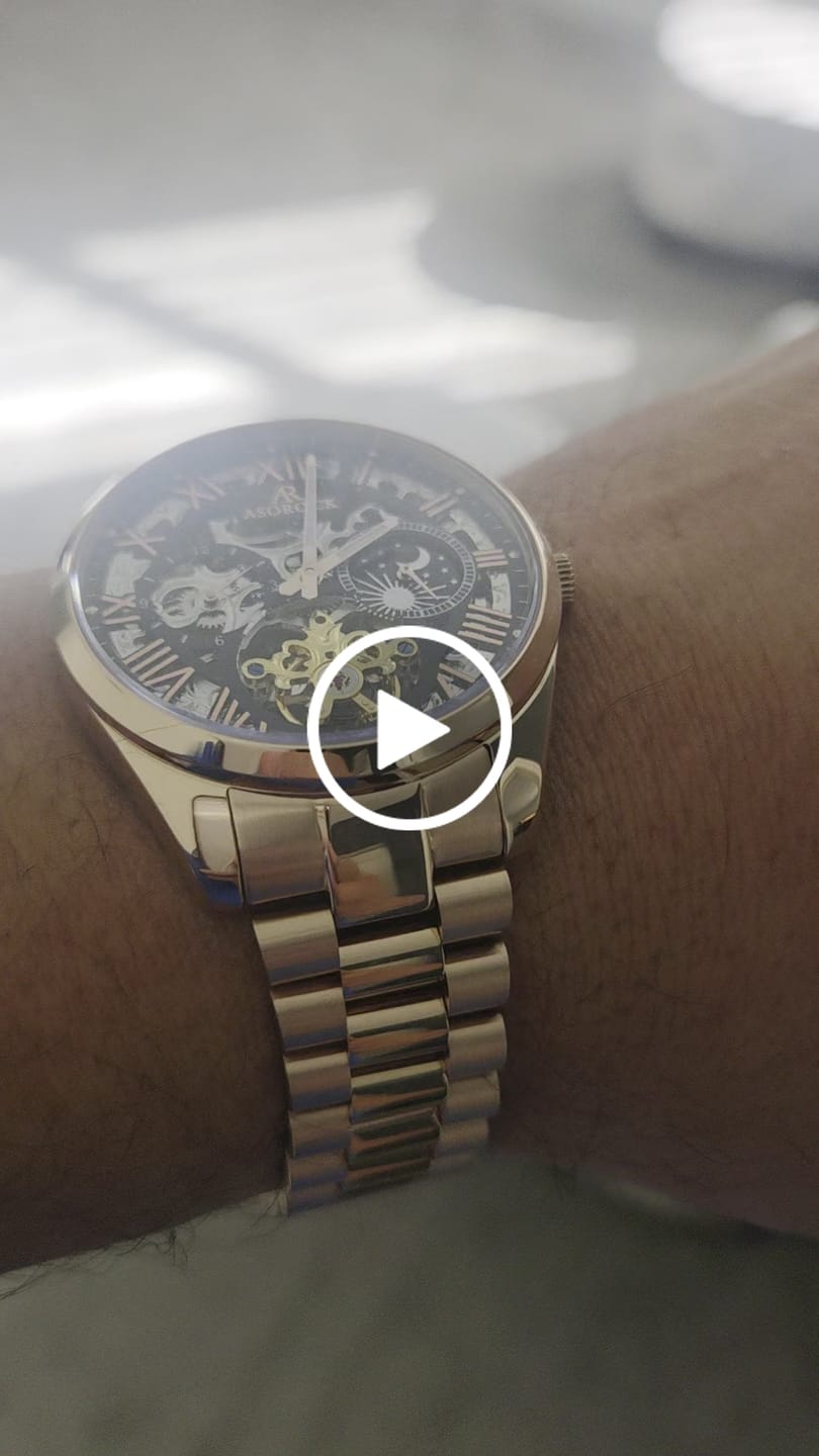 Customer video review of Rosegold/Black Villa Automatic Tourbillon